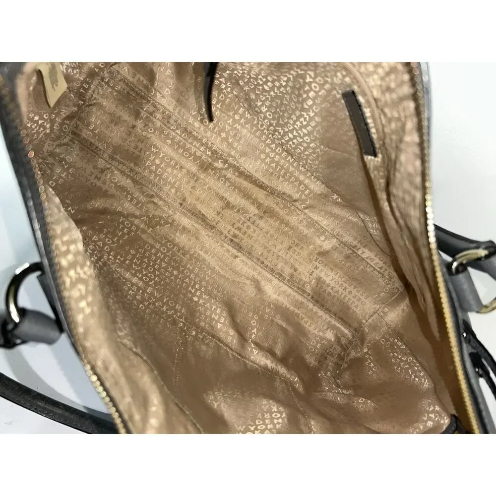 Kate Spade New York Berkshire Road Teegan Zip Gray Pebbled Leather 2016